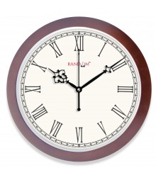WOODY SLEEK ROMAN Analog Wall Clock RC-0360